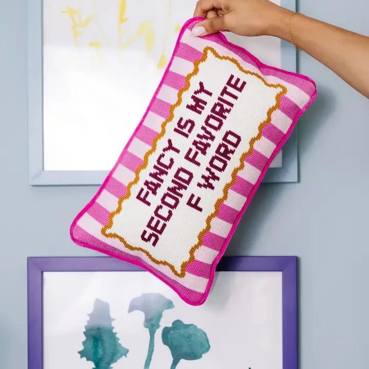 Fancy Needlepoint Pillow Home Decor - Pillows Furbish 