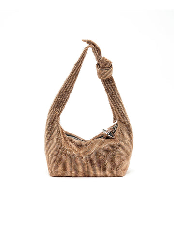 Waverly Mesh Bag Bronze Handbags - Clutch Emm Kuo 