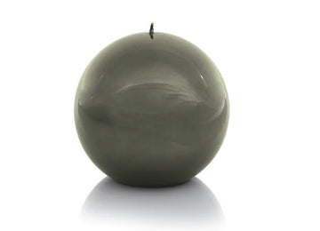 Shiny Metallic Ball Candle 6" Dark Green Accessories - Candles & Diffusers - Candles Zodax 