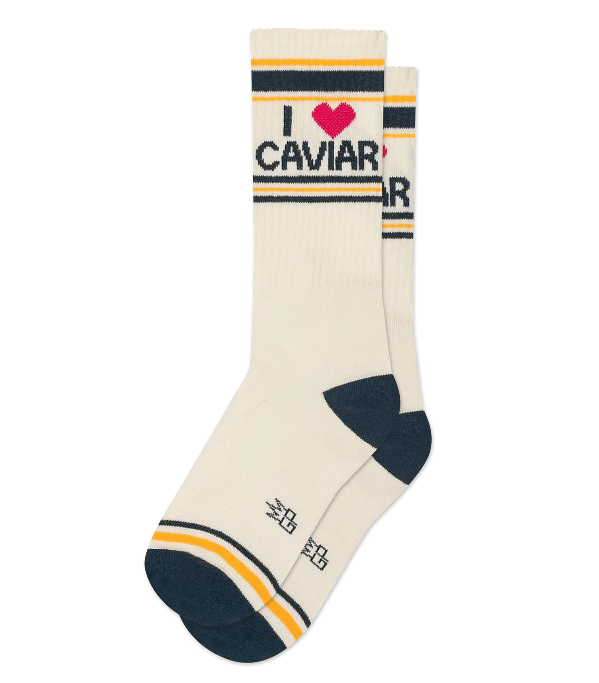 Gym Crew Socks I Heart Caviar Gumball Poodle 
