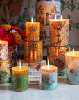 Medium Florio Decorated Candle Candles & Diffusers - Candles Ortigia 
