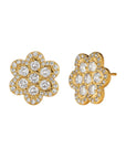 Delphine Pavé Stud Earrings ASHA 