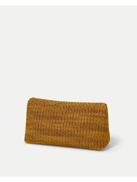 Anchor Clutch Raffia Gold Clutch Veronica Beard 