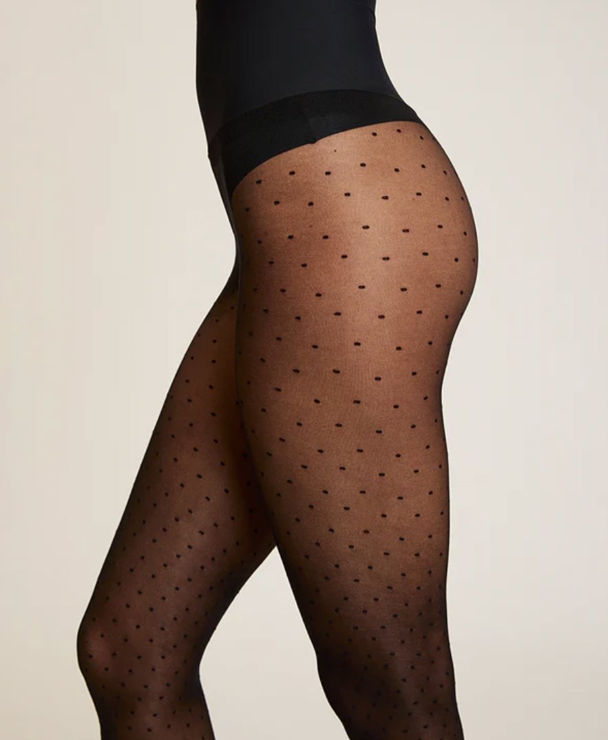 Chic Dot Sheer Hosiery and Lingerie Commando 
