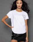 Double Down White Tops - Tees Lisa Todd 