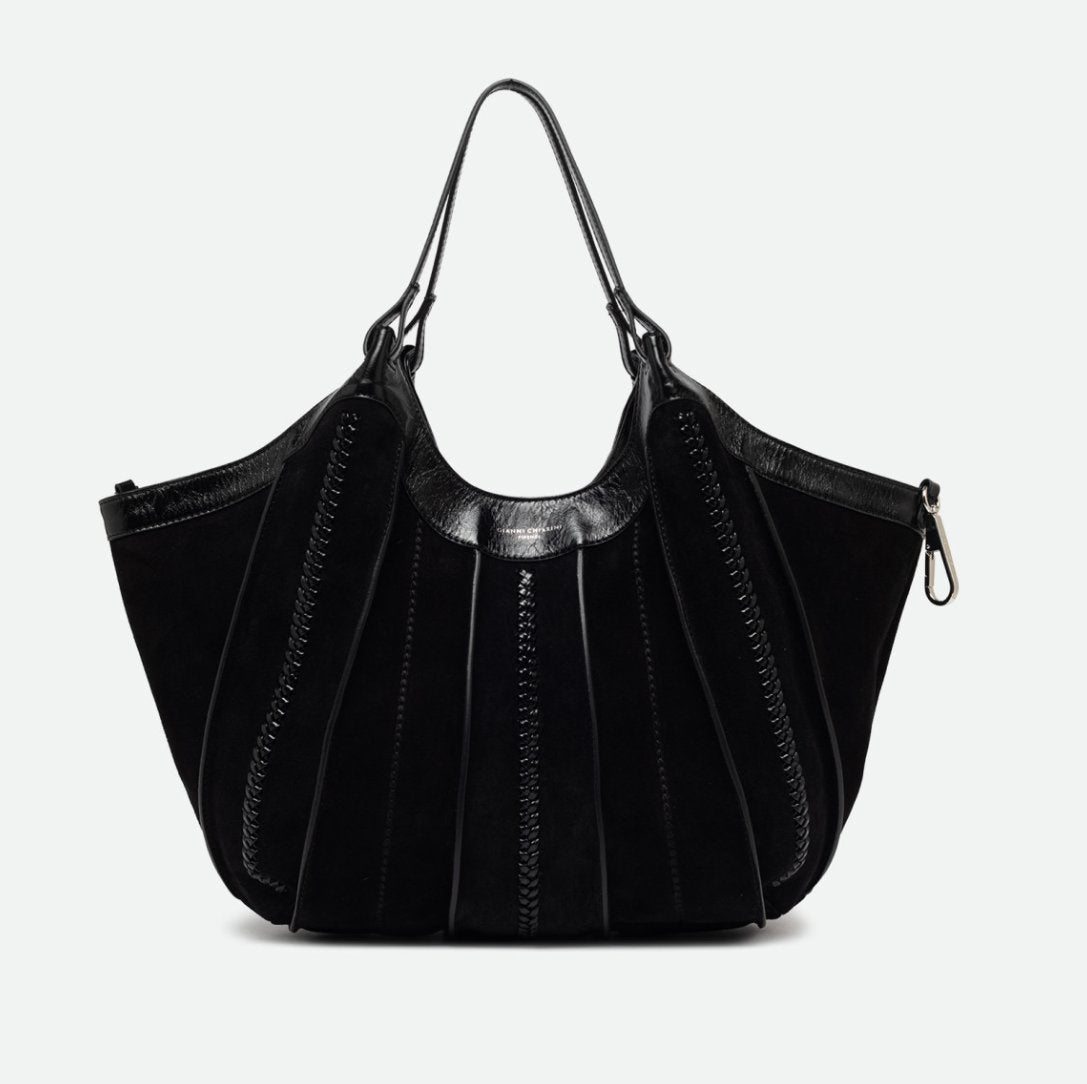 Dua Suede Nero Tote &amp; Satchel Gianni Chiarini 