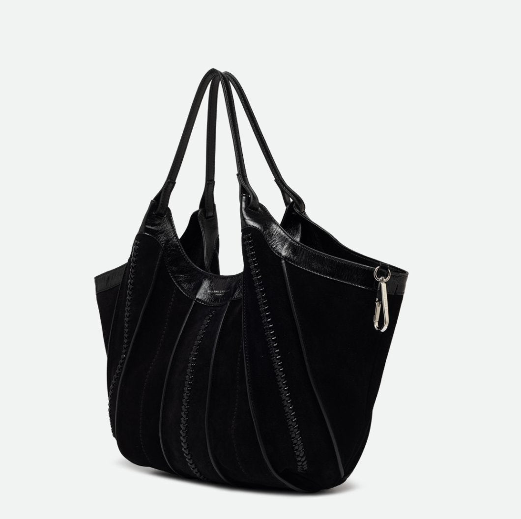 Dua Suede Nero Tote &amp; Satchel Gianni Chiarini 