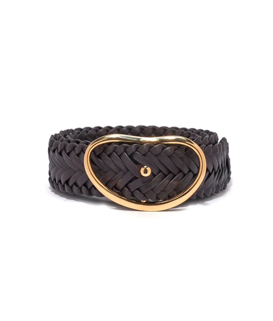 Wide Georgia Belt Woven Java Accessories - Belts Lizzie Fortunato Jewels 