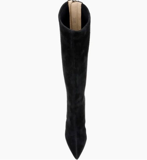 Giverny Boot Suede Black Shoes - Boots - Knee High Boots L'Agence Footwear 