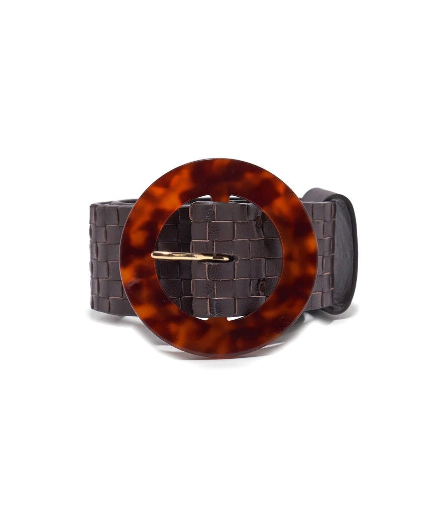 Louise Belt Woven Brown Accessories - Belts Lizzie Fortunato Jewels 