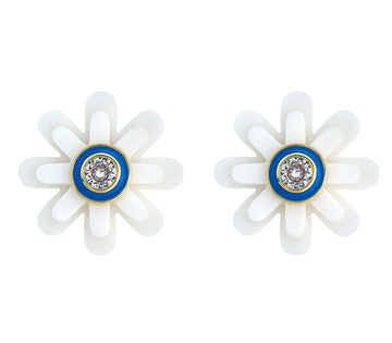 Stacked Daisy Stud TQ Jewelry - Earrings ASHA 