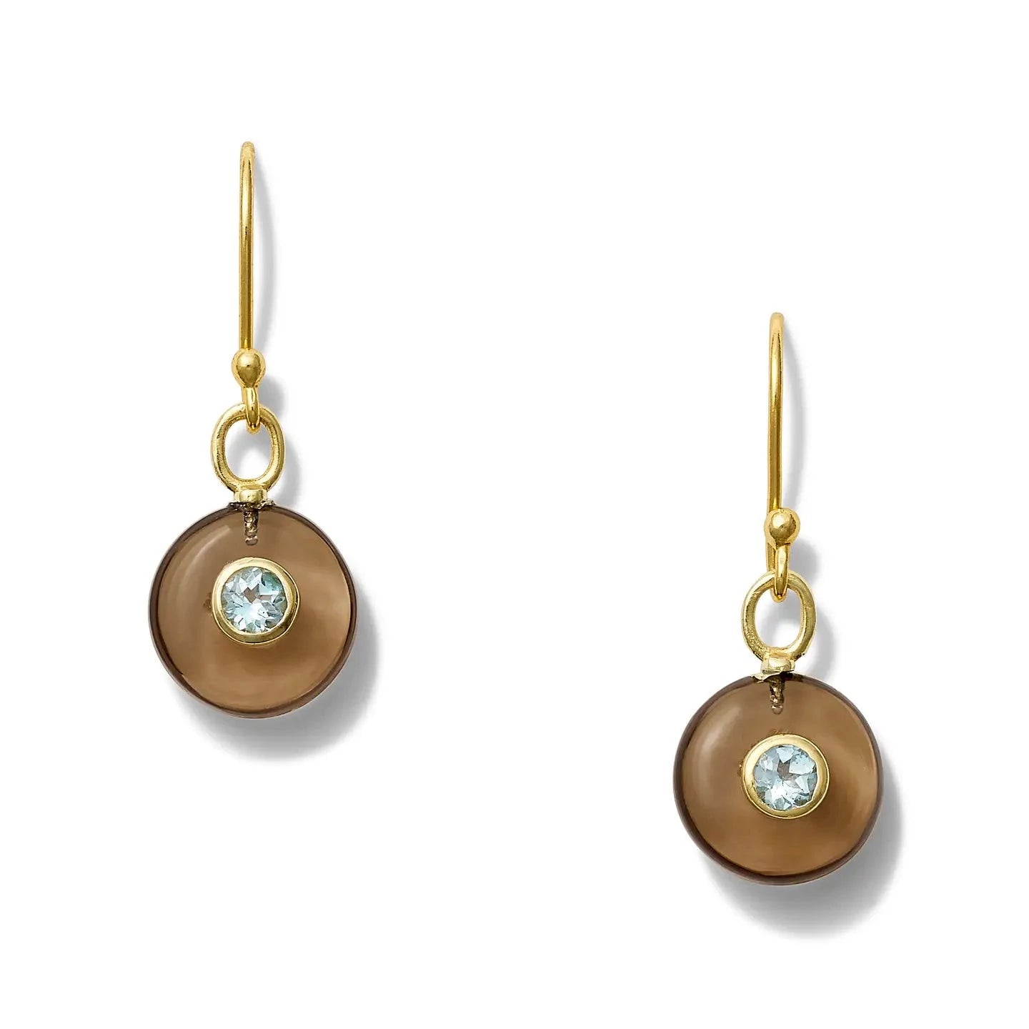 Blue Ice Earring Smokey Quartz Earrings Catherine Canino 