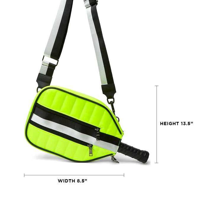 Sporty Pickleball Crossbody Neon Yellow Handbags - Crossbody Think Royln 