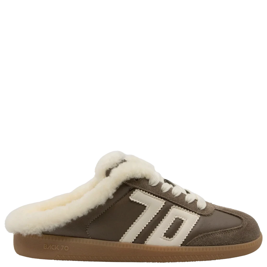 Easter FL Backless Sneaker Taupe Butter Sneakers Back 70 