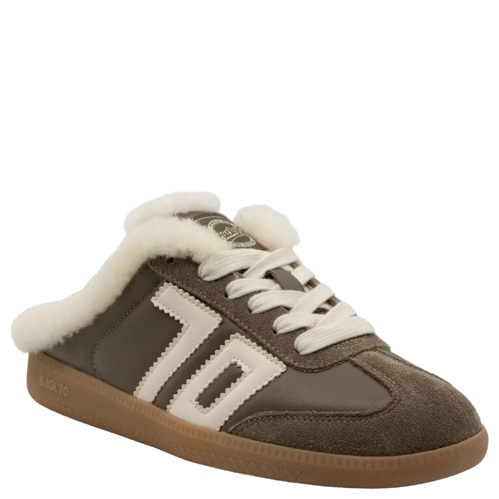 Easter FL Backless Sneaker Taupe Butter Sneakers Back 70 