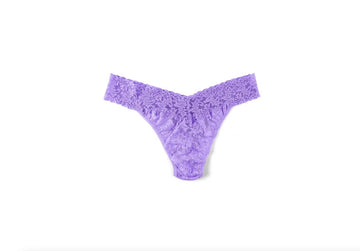 4811P Signature Lace Original Rise Thong Electric Orchid Purple Hosiery and Lingerie - Panties Hanky Panky 