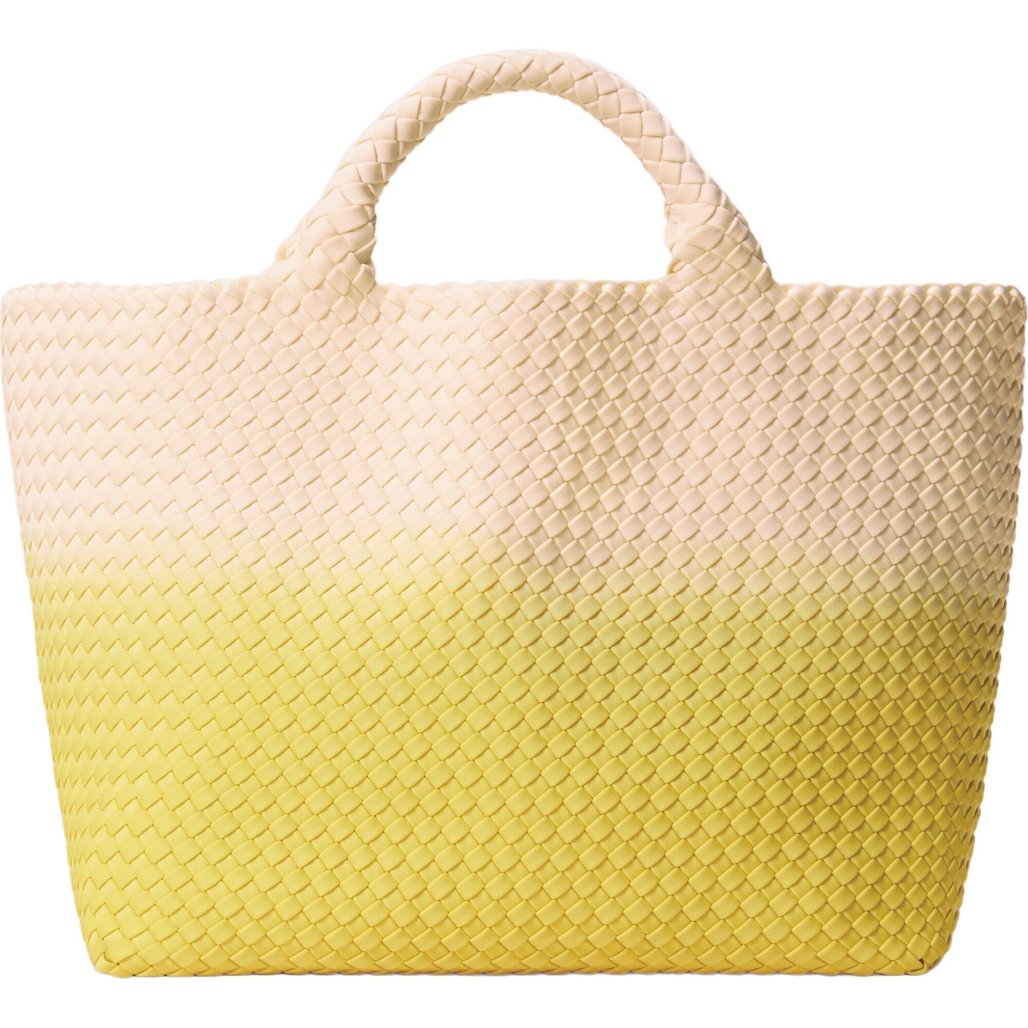 St. Barths Medium Tote Dip Dyed Ginkgo Tote & Satchel Naghedi 