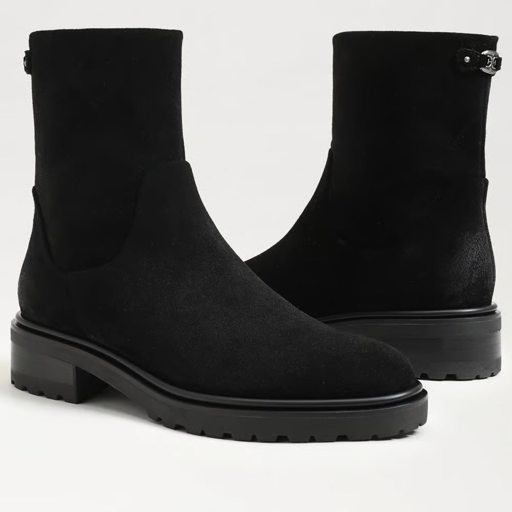 Sky Suede Ankle Boot Black