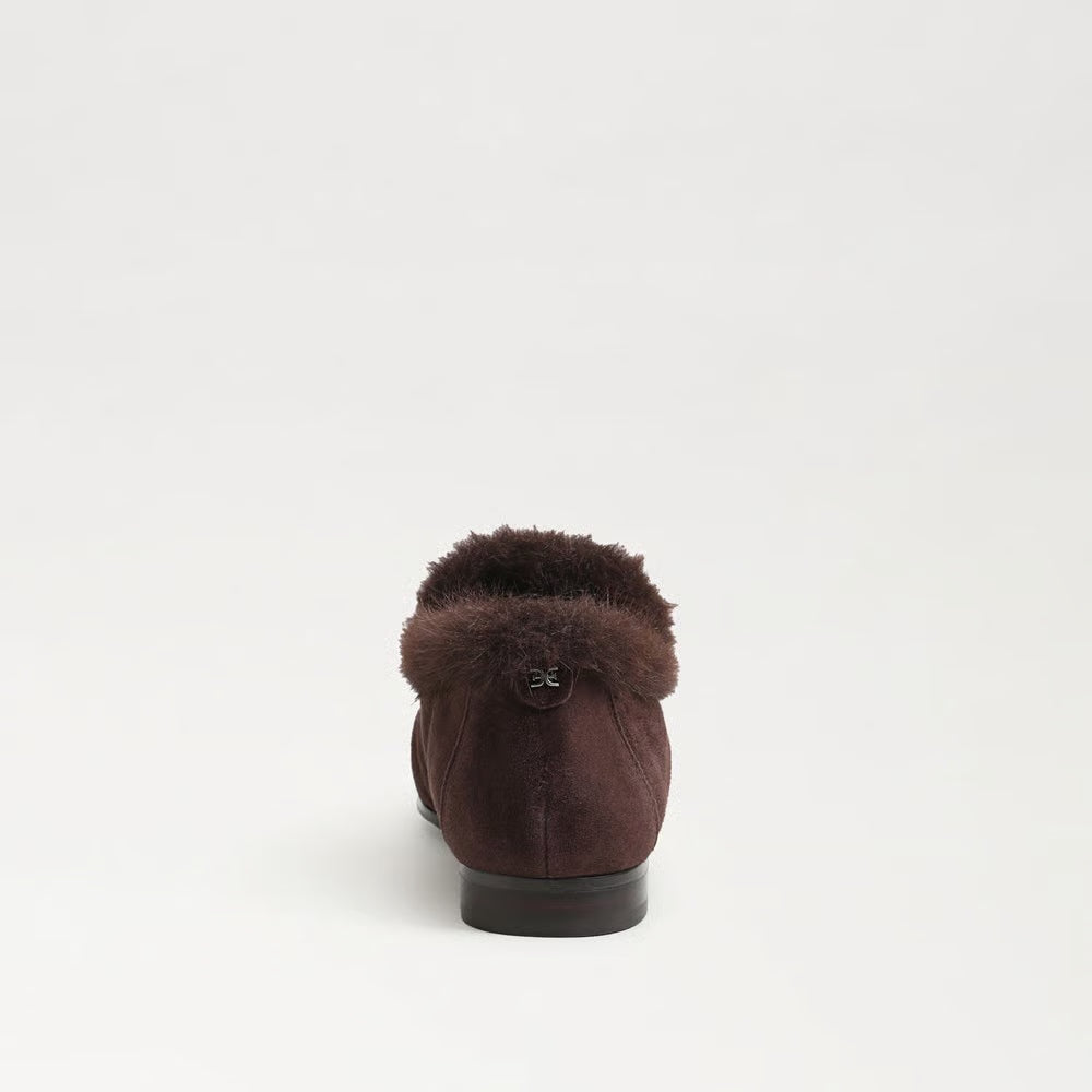 Lana Fur Suede Tassel Loafer Cafe Noir Flats - Loafer Sam Edelman 