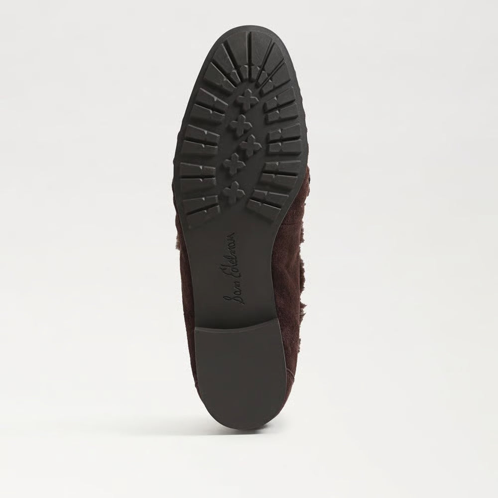 Lana Fur Suede Tassel Loafer Cafe Noir Flats - Loafer Sam Edelman 