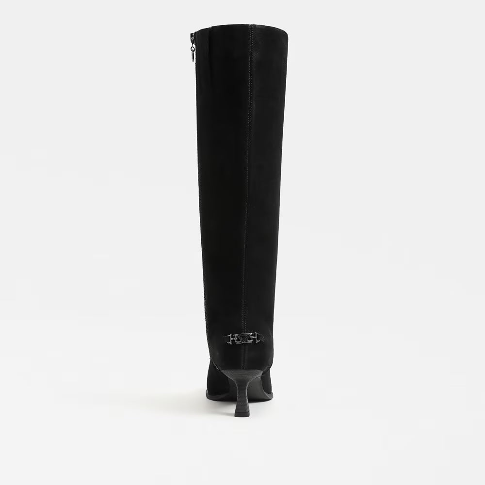 Yulia Knee High Boot Black Suede Knee High Boots Sam Edelman 