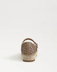 Mackie Mesh Espadrille Mary Jane Brushed Gold Cyprus Tan Flats - Ballet Sam Edelman 
