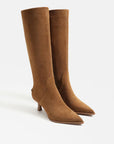 Yulia Knee High Boot Spiced Nutmeg Suede Knee High Boots Sam Edelman 