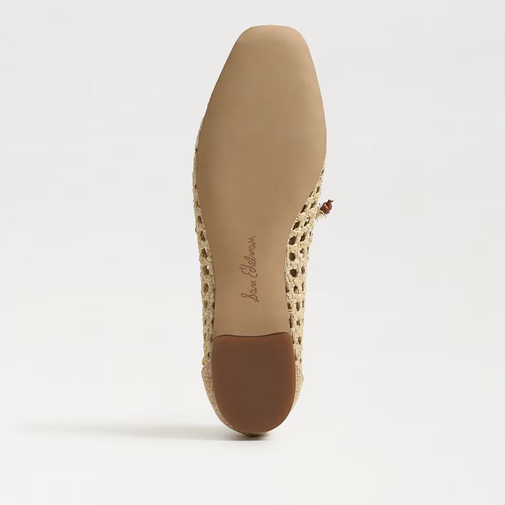 Marcie Bleached Beechwood/ Saddle Flats - Ballet Sam Edelman 