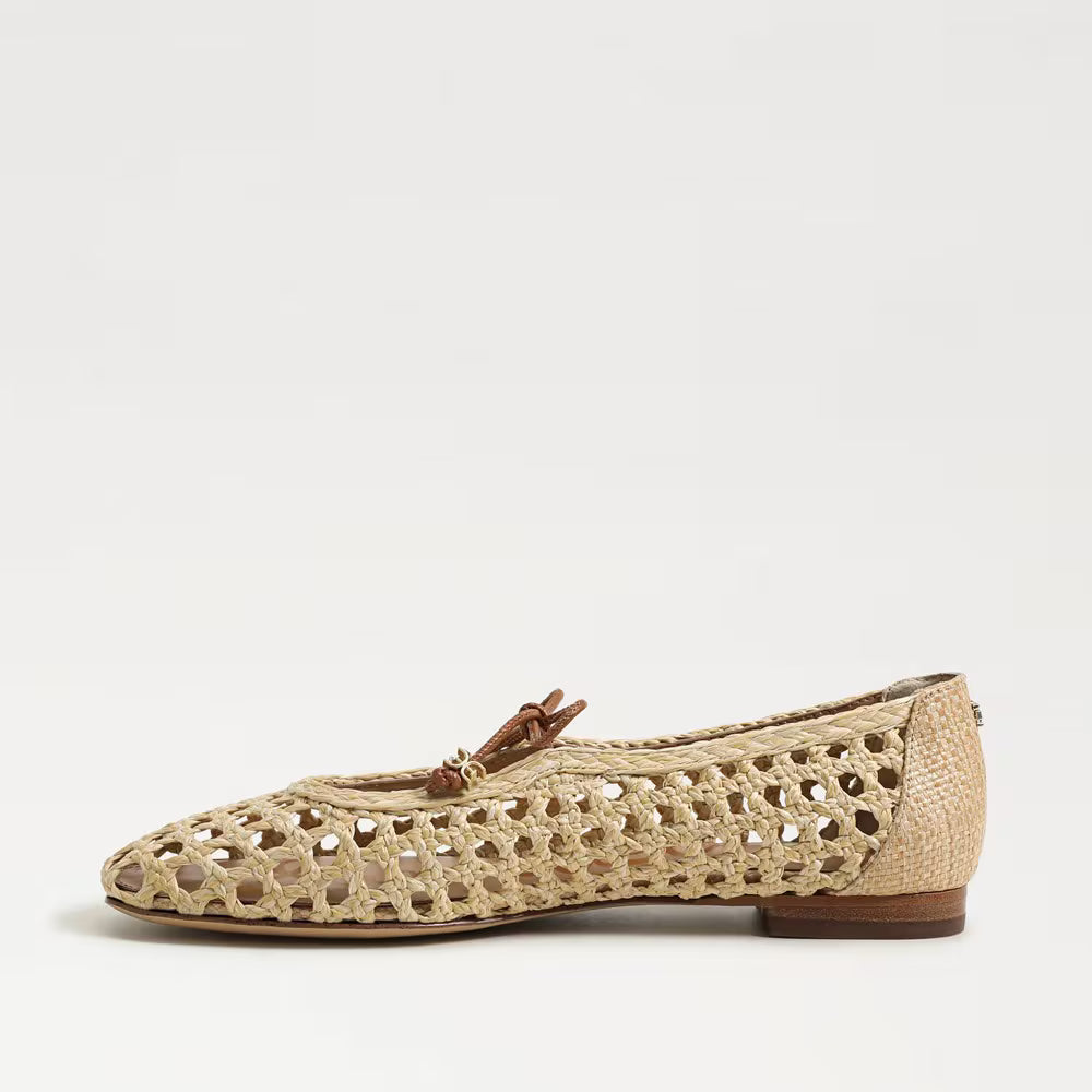 Marcie Bleached Beechwood/ Saddle Flats - Ballet Sam Edelman 