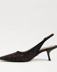 Bianka Slingback Pump Gilded Leopard Print Pumps - Low Sam Edelman 
