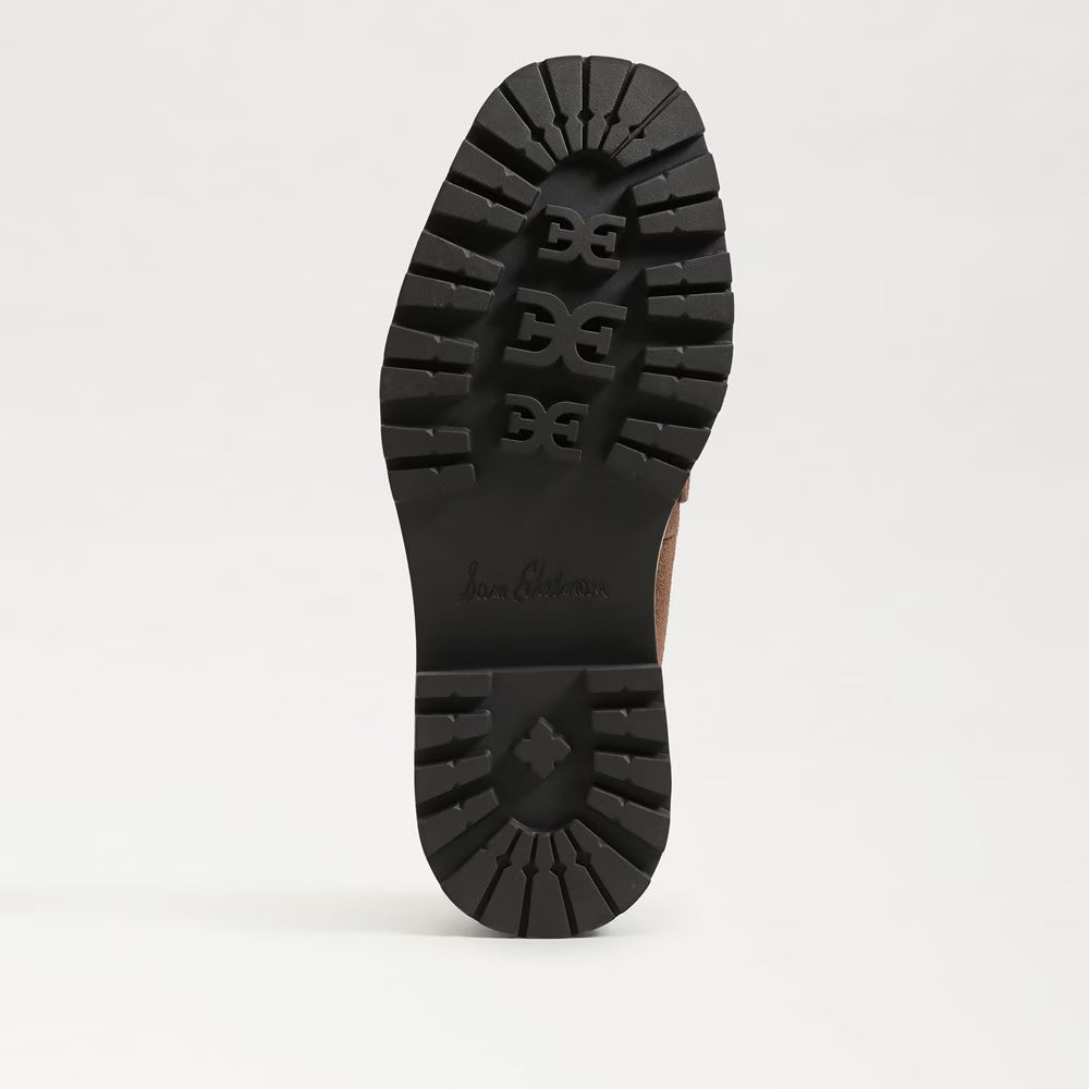 Lea Suede Bit Buckle Platform Loafer Mustang Brown Flats - Loafer Sam Edelman 