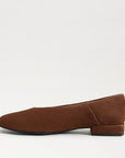 Kasey Square Toe Ballet Flat Terra Toffee Suede Flats - Ballet Sam Edelman 