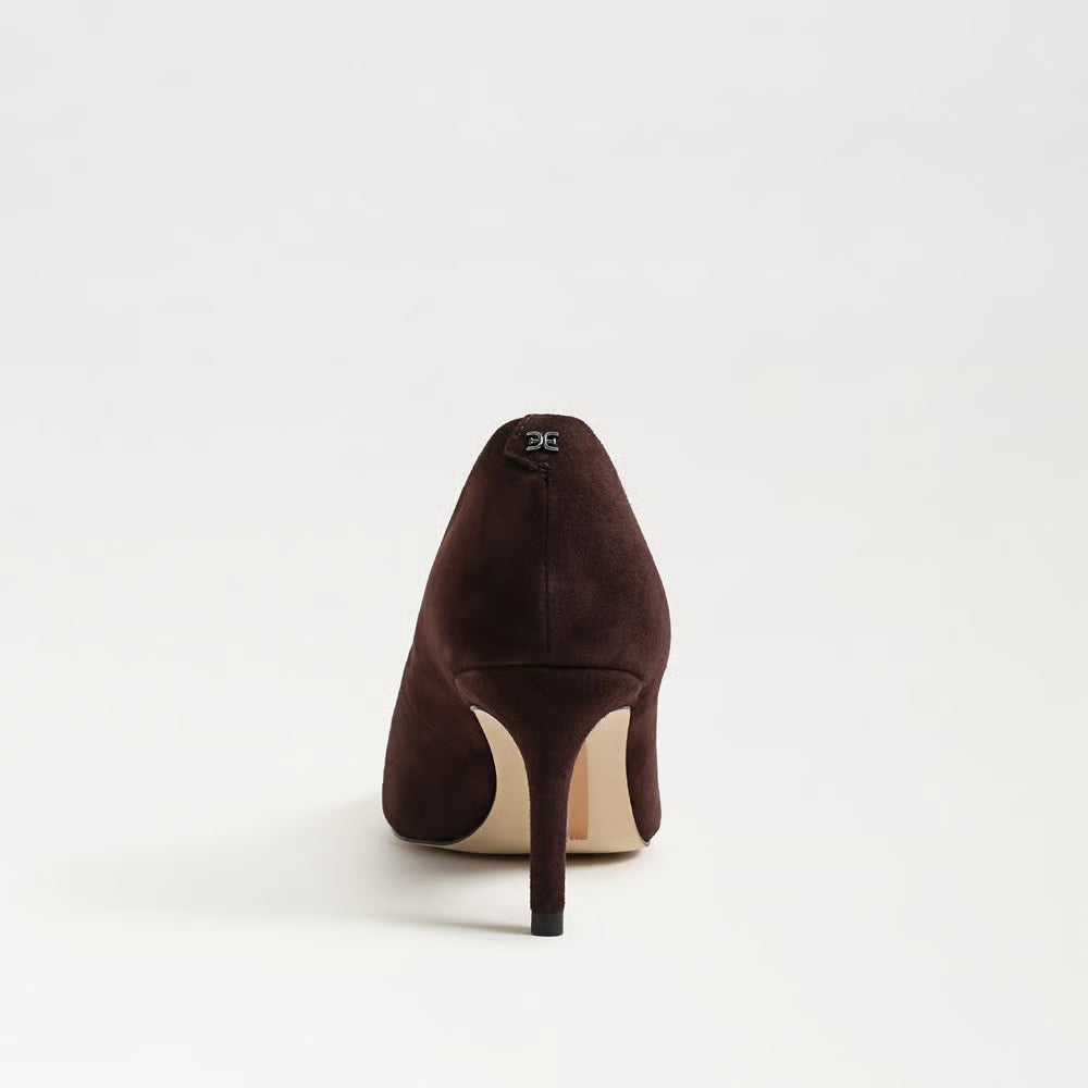 Vienna Pointed Toe Pump Cafe Noir Suede Pumps - High Sam Edelman 