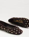 Alie Studded Ballet Flat Cafe Noir Suede Flats - Ballet Sam Edelman 