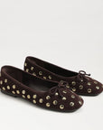 Alie Studded Ballet Flat Cafe Noir Suede Flats - Ballet Sam Edelman 