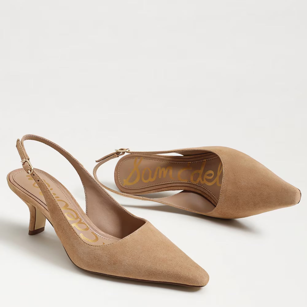 Bianka Slingback Pump Cypress Tan Suede Pumps - Low Sam Edelman 