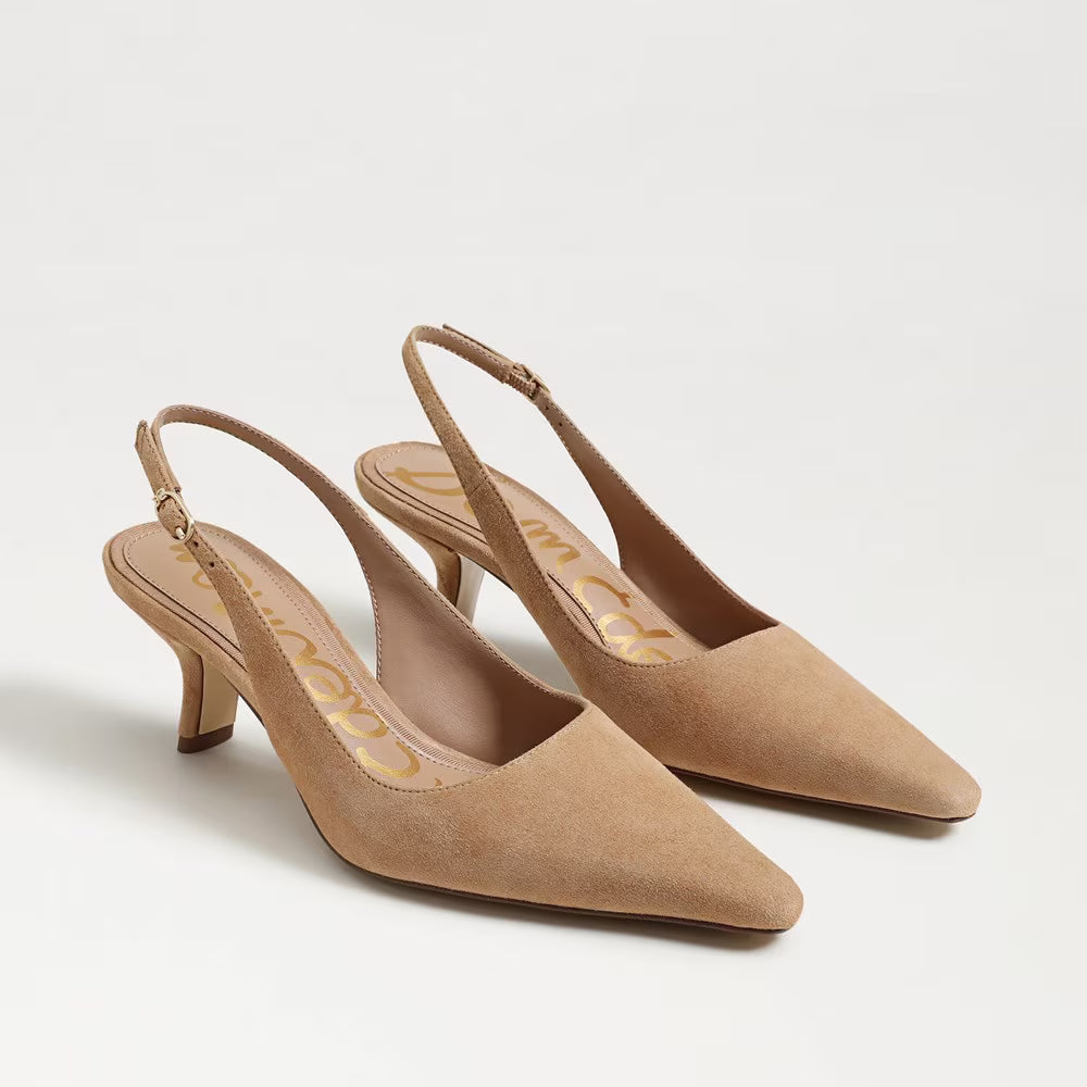 Bianka Slingback Pump Cypress Tan Suede Pumps - Low Sam Edelman 