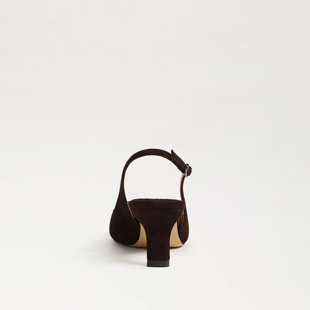 Bianca Sling Back Pump Suede Cafe Nior Sandals - Heeled Sandals Sam Edelman 