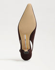 Bianca Sling Back Pump Suede Cafe Nior Sandals - Heeled Sandals Sam Edelman 