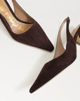 Bianca Sling Back Pump Suede Cafe Nior Sandals - Heeled Sandals Sam Edelman 