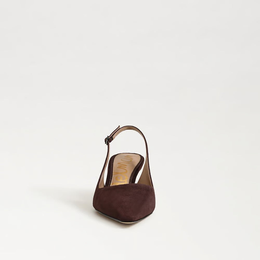 Bianca Sling Back Pump Suede Cafe Nior Sandals - Heeled Sandals Sam Edelman 