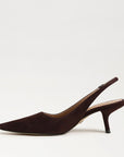Bianca Sling Back Pump Suede Cafe Nior Sandals - Heeled Sandals Sam Edelman 