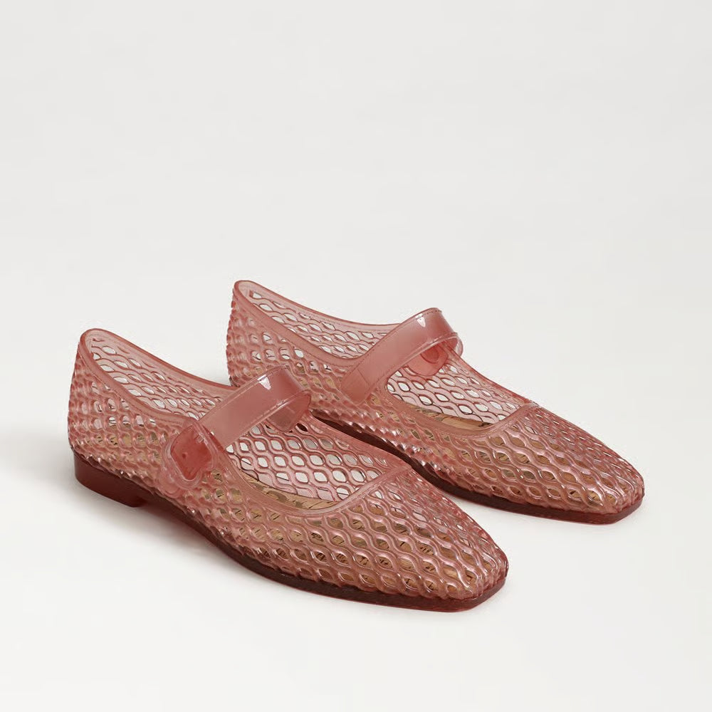 Michaela Jelly Mary Jane Pink Sandals - Flat Sandals Sam Edelman 