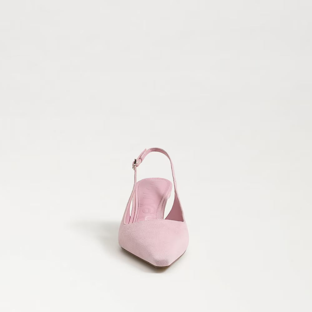 Bianka Slingback Pump Primrose Pink Suede Pumps - Low Sam Edelman 