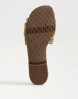Bambi Slide Sandal Sage/Tan Raffia Sandals - Flat Sandals Sam Edelman 