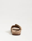 Darla Buckle Slide Sandal Cyprus Tan Suede Sandals - Flat Sandals Sam Edelman 