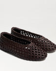 Shira Woven Leather Ballet Flat Dark Brown Flats - Ballet Sam Edelman 