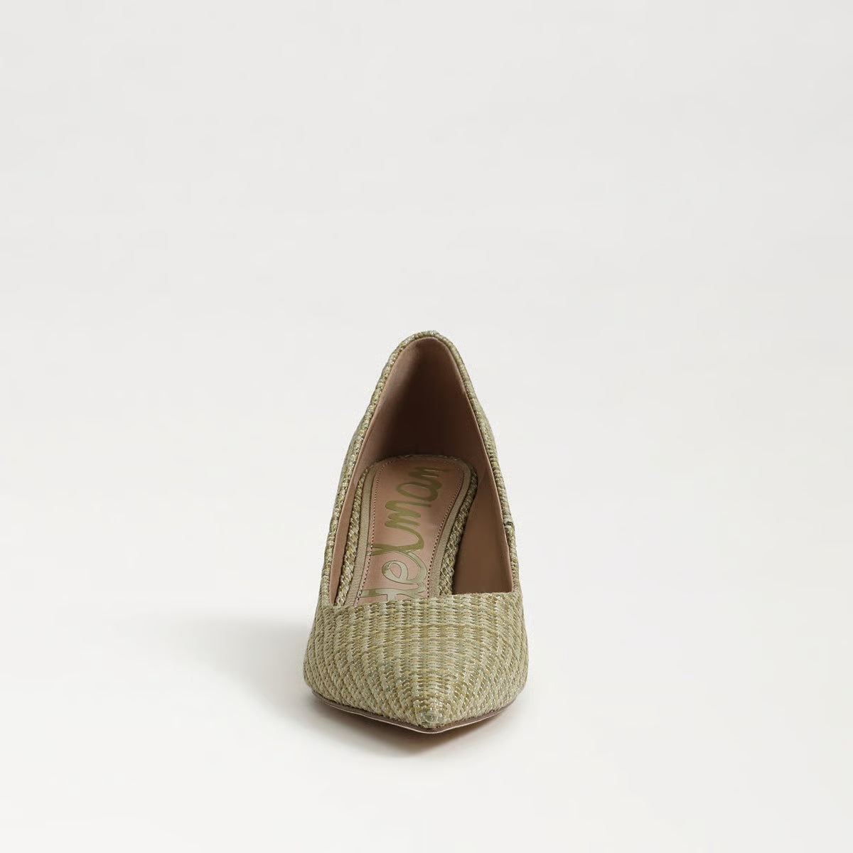 Vienna Pointed Toe Pump Raffia Sage Pumps - Low Sam Edelman 