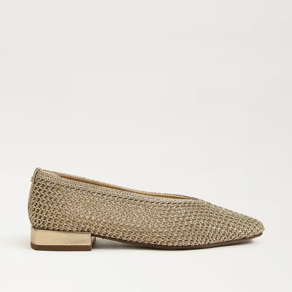 Kasey Knit Ballet Flat Amber Gold Flats - Ballet Sam Edelman 