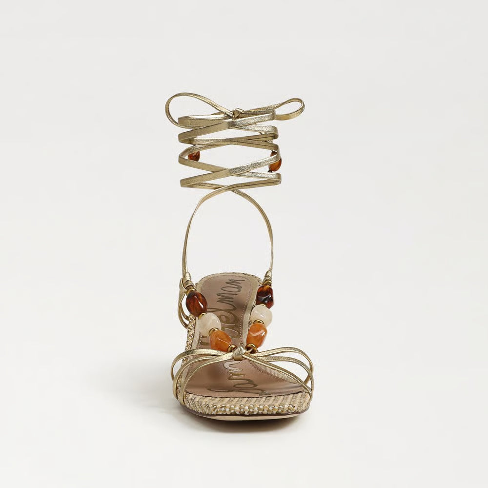 Paloma Wrap Sandal Heel Amber Gold Sandals - Heeled Sandals Sam Edelman 